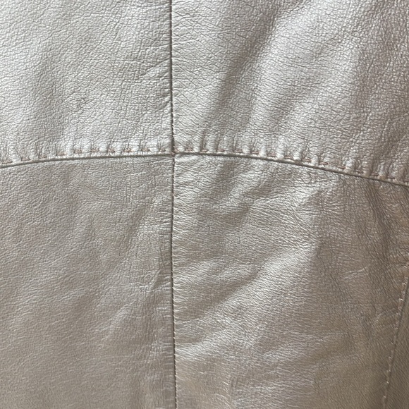 Studio M Brown Leather Vintage Jacket size M - Picture 7 of 10